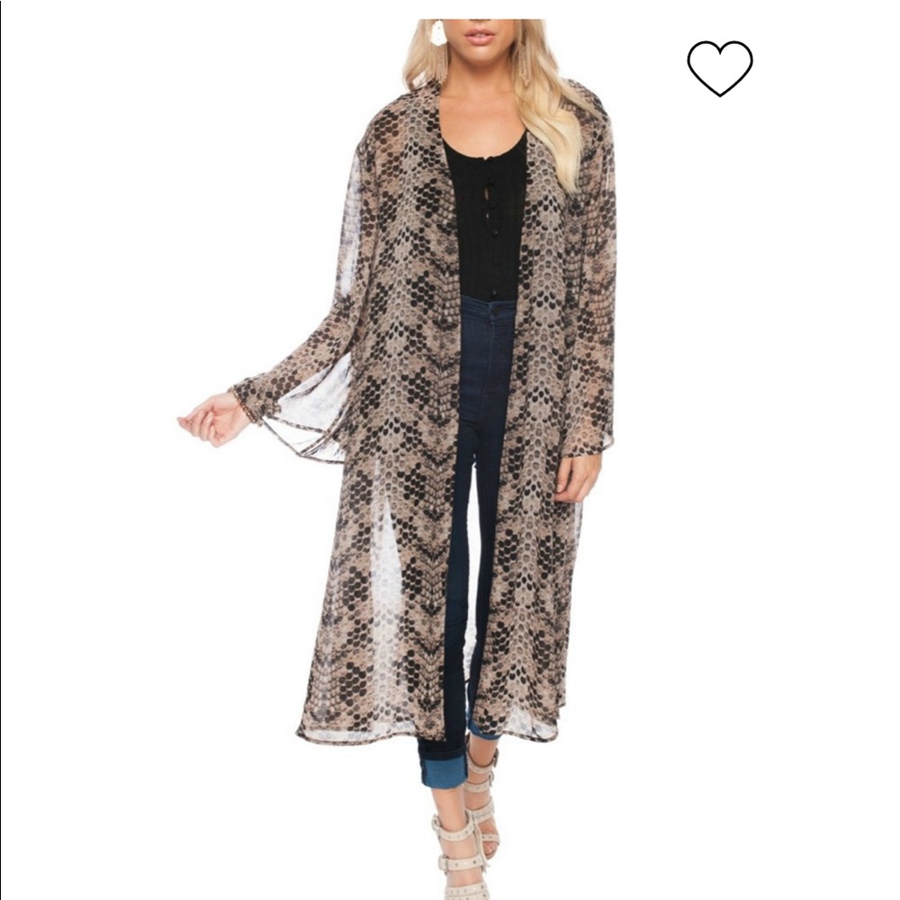 Buddy love snakeskin kimono